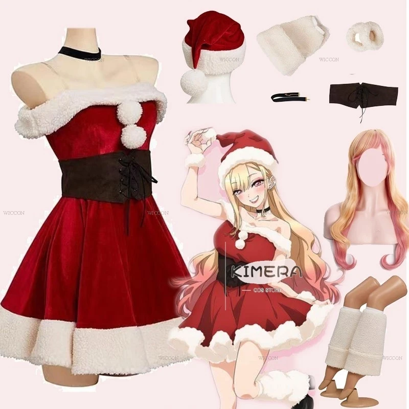 Anime moja sukienka styl Up Dearling Kitagawa Marin strój Cosplay kostiumy świąteczne strój Halloween Xmas jednolite seksowne dziewczyny