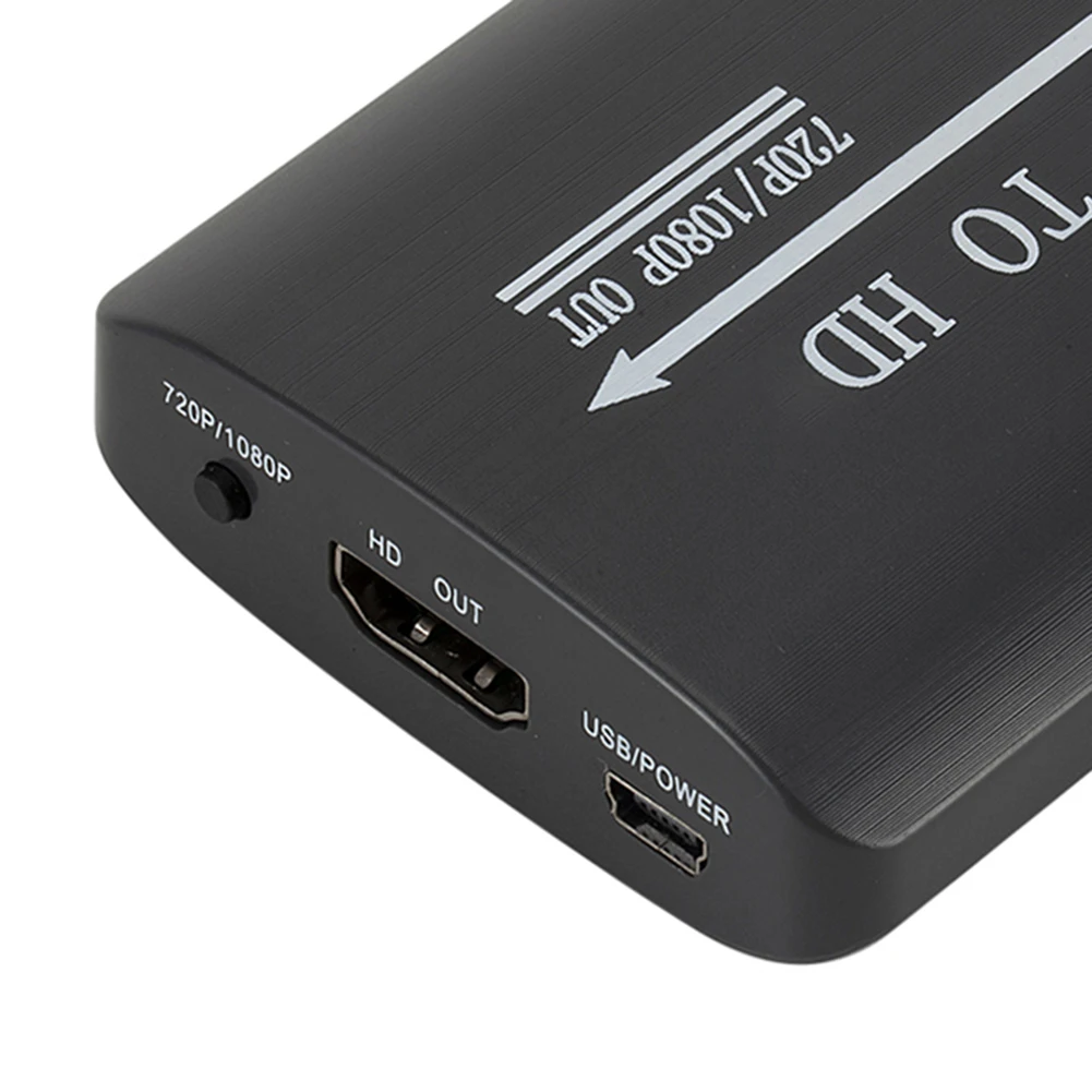 Композитный адаптер HD 1080P RCA-HDMI с поддержкой PAL AV-HDMI-совместимого видеоконвертера CVSB L/R для N64 Wii PS1/2/3