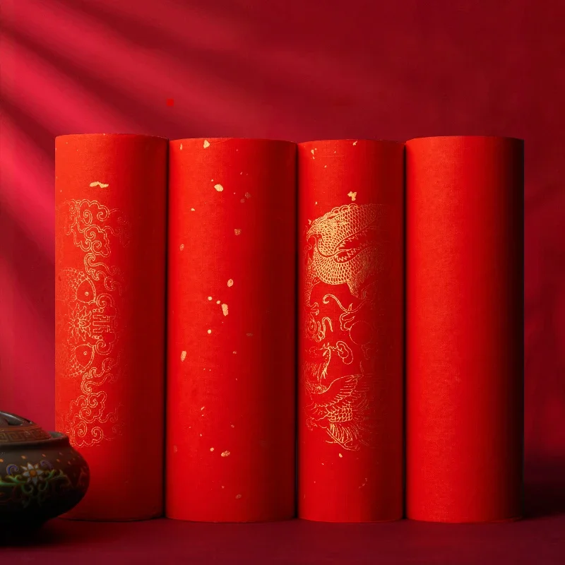 مهرجان الربيع الصيني مخطوطات ورق شوان الأحمر فارغة رشاقته مقاطع صينية ورق الأرز Chunlian السنة الجديدة باب حفلات الزفاف #2