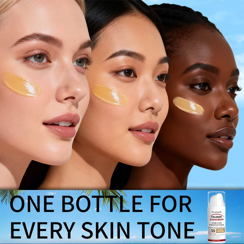 Tinted Sunscreen-Instant Glass Skin Glow BB Cream With SPF 50, Natural Glow,Waterproof, Warm Yellow Tone That Adapts To Skin - view 4