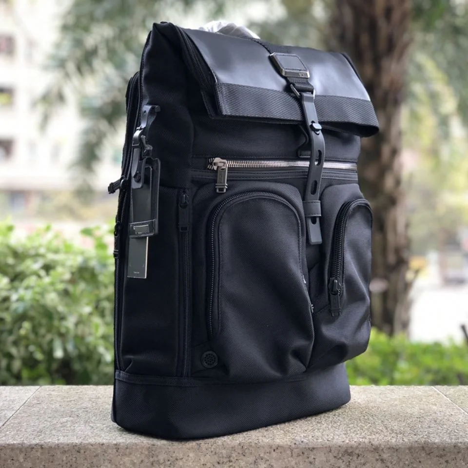 حقيبة ظهر عصرية للركاب للرجال، حقيبة نايلون أنيقة ذات سعة كبيرة للعمل ورحلات عطلة نهاية الأسبوع 232388 #5