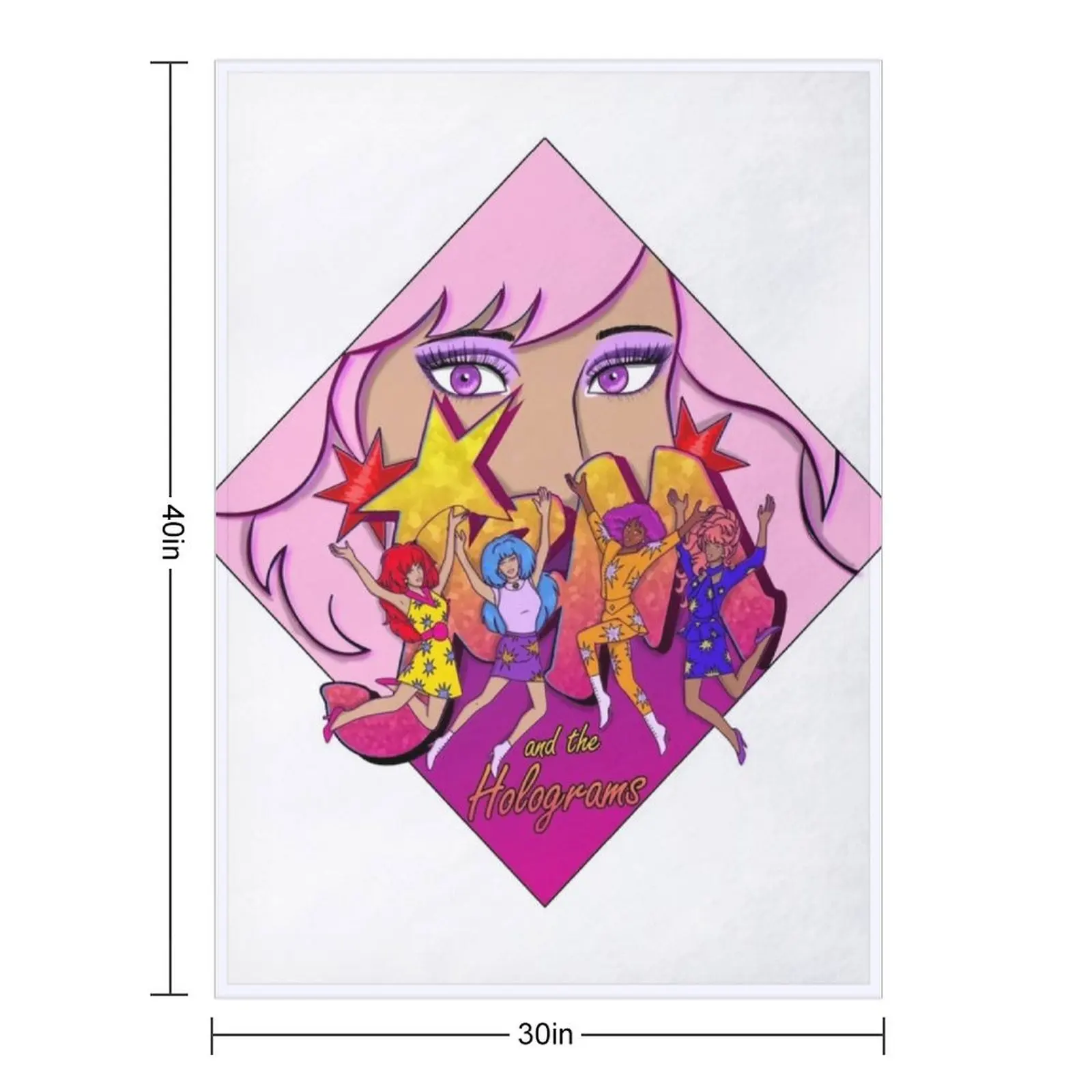 Jem and the Holograms - Jump! Throw Blanket Flannel Luxury Throw for babies Decorative Sofa Warm Soft Plush Plaid Blankets