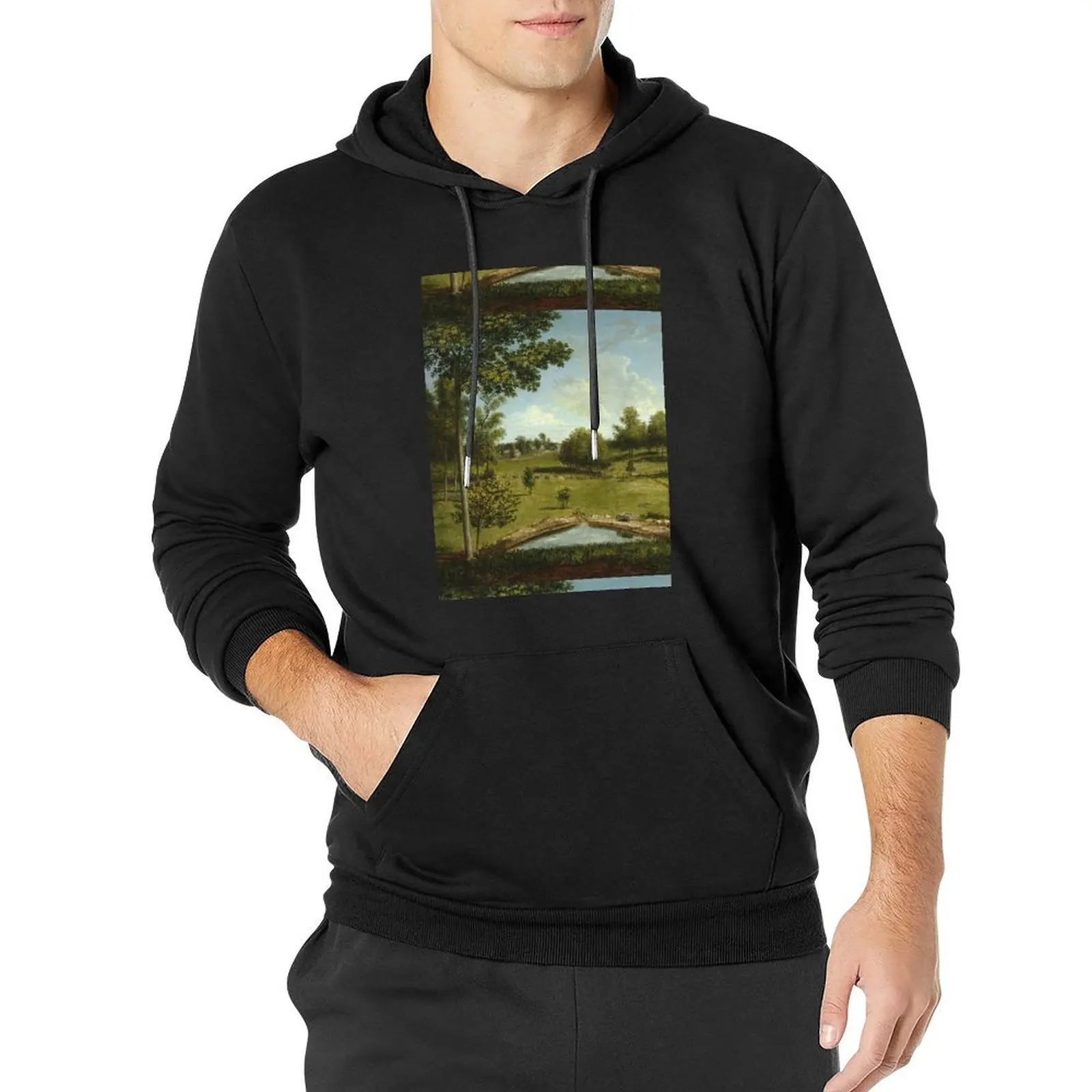 

Charles Willson Peale - Landscape Looking Toward Sellers Hall From Mill Bank Pullover Hoodie anime clothing tracksuit men