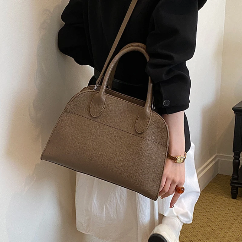 Modische Große Tragetasche, Vielseitige Pendler- und Reise-Schultertasche, Lässige Koreanische Premium-Luxus-Handtasche mit Griff – Detail 19