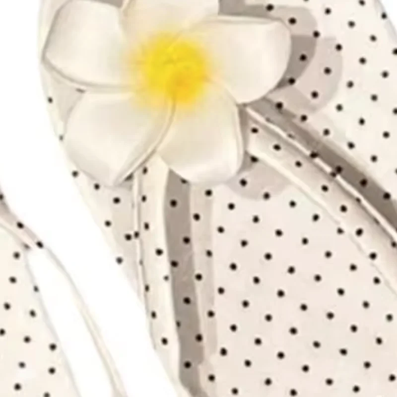 

Girls Floral Beach Sandals Flip-Flops Lightweight Thong Sandals Non Slip Polka Dot Summer Sandals for Beach Pool Shower