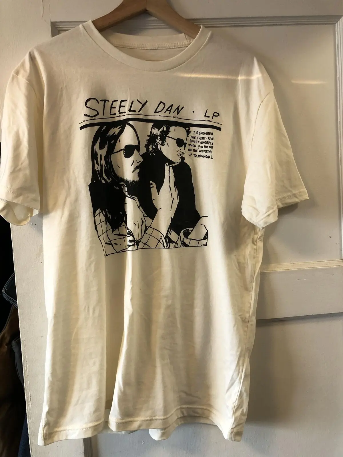 Steely Dan White Short Sleeve Cotton T-shirt Unisex S-5XL VM5687