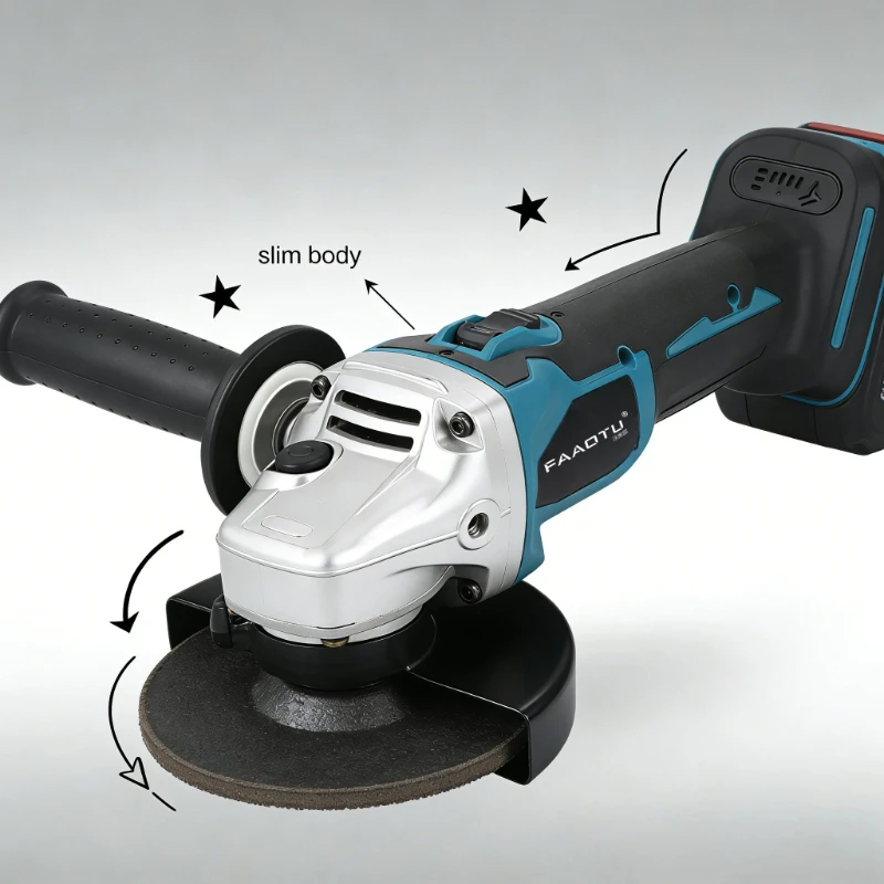 

FAAOTU 504 Brushless Angle Grinder - Same Quality & Performance as MT, High Power & Durable Compatible with MT batteries