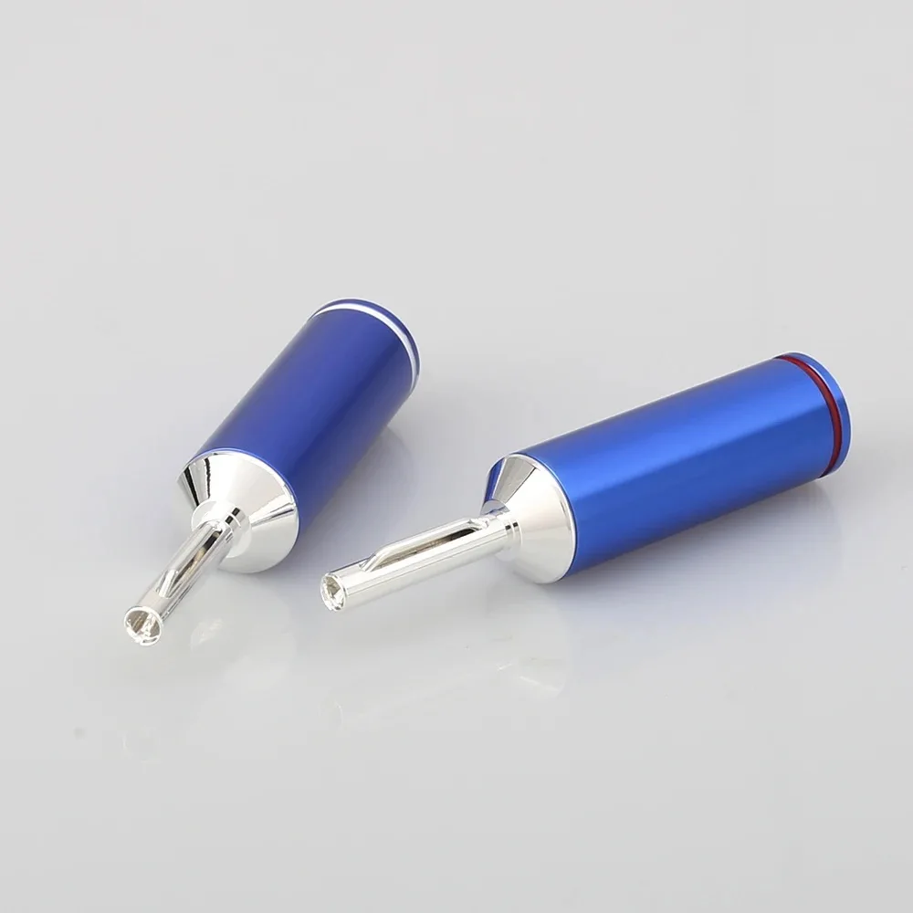 

Высокое качество посеребренный акустический кабель разъем типа «банан» HIFI разъем типа «банан» для провод динамика DIY акустический кабель