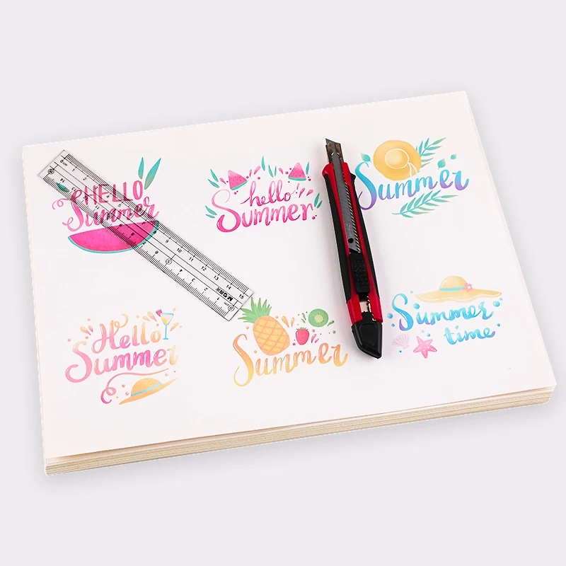 A4/A5 20/50pcs White Self-Adhesive Paper Sticker Matte Glossy Surface Paper Sheet for Laser Inkjet Printer Label Copier Writable