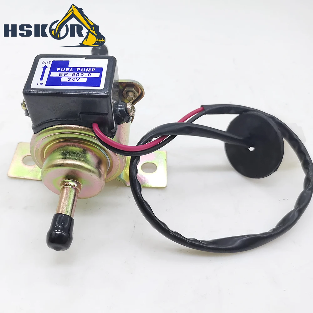 NEW New EP-500-0 24V Universal Cars Boat Low Pressure Gas Diesel Electric Silvery Fuel Pump 8188-13-350 1/4 Tubing 3-5 PSI