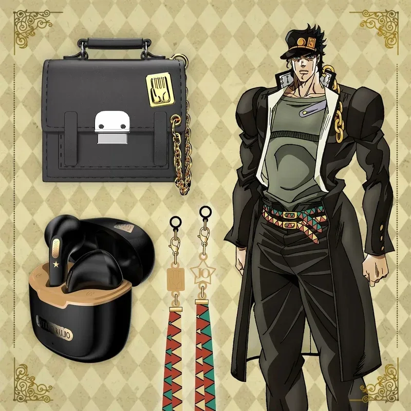 Anime JoJoJoJo'S Bizarre Adventure Kujo Jotaro Wireless Bluetooth Earphone Special Gift Mini Exquisite Bag Birthday Noise Reduc