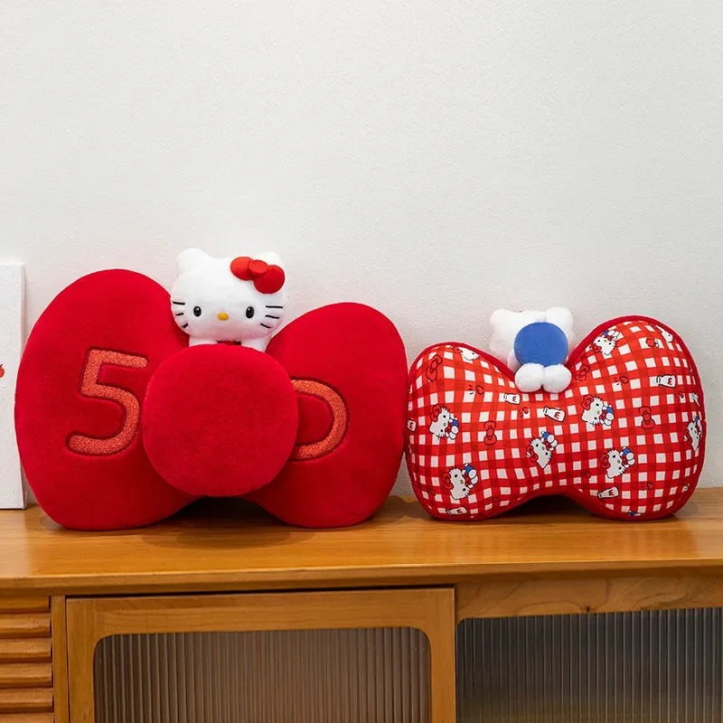 60 سنتيمتر سانريو Kawaii مرحبا كيتي ألعاب من نسيج مخملي محشوة دمية المعانقة وسادة هدية الاطفال عيد الميلاد عيد الميلاد مكتب وسادة مصنع بالجملة
