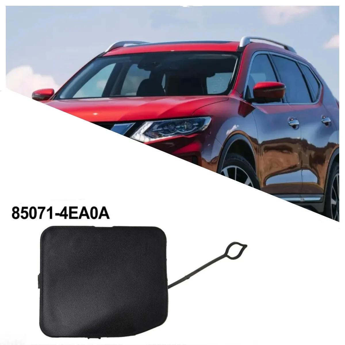 

1PC Car Rear Bumper Tow Eye Cap Cover For Nissan For Qashqai J11 2014-2017 85071-4EA0A Car Exterior Accessories