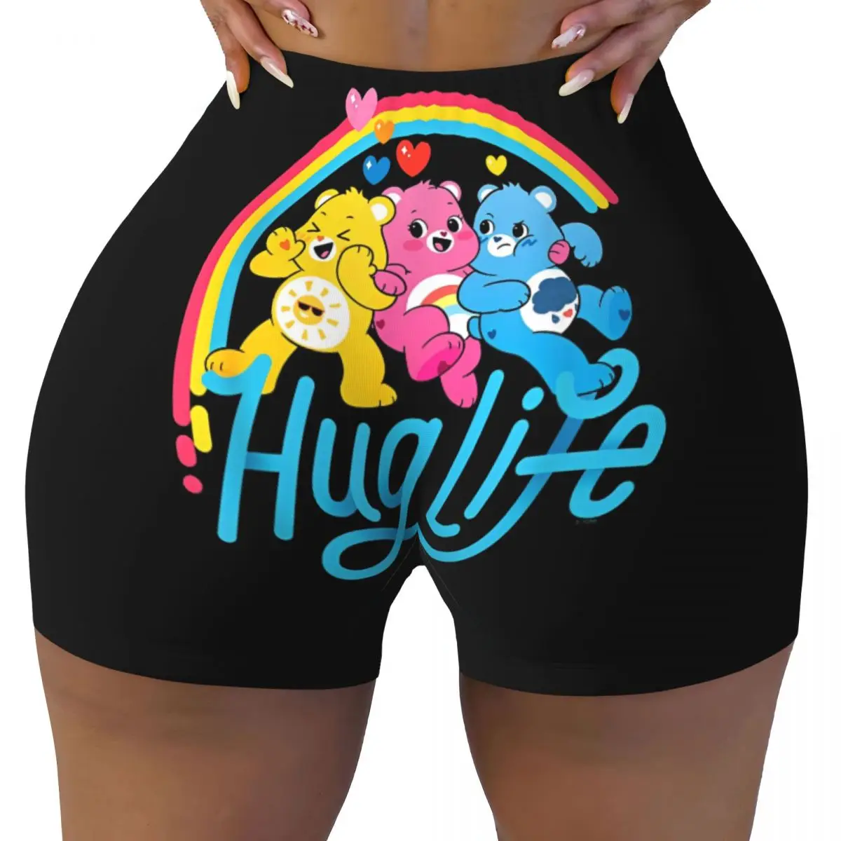 Care Bears- Unlock The Magic Hug Life High Waist Yoga Tight Shorts Women Volleyball Running Fitness Workout Gym Leggings