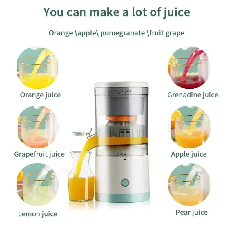 Portable USB Orange Juicer Rechargeable Multifunctional Household Juice Machine Mini Juicer Cup Electric Juicers Wireless