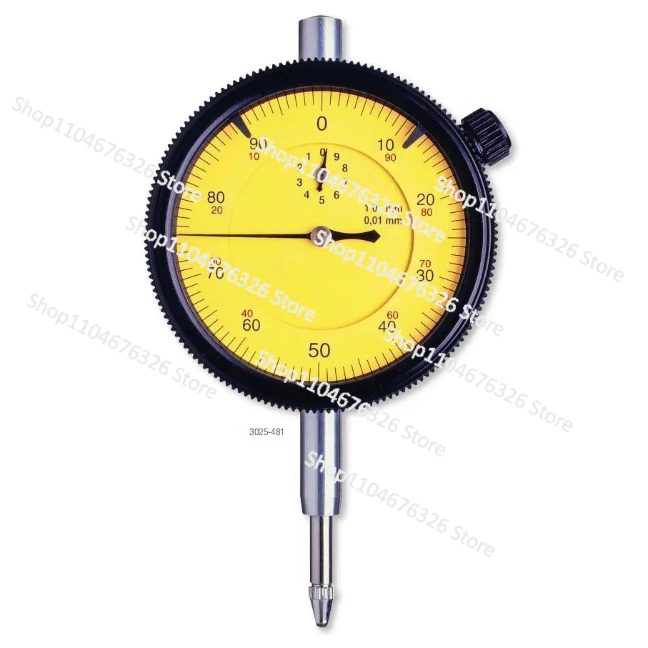 

3081-481/5 3025-481 Dial Indicator, 0-5/10mm Range, 0-100, 0.01mm Grads, 1.0mm Range Per Rev