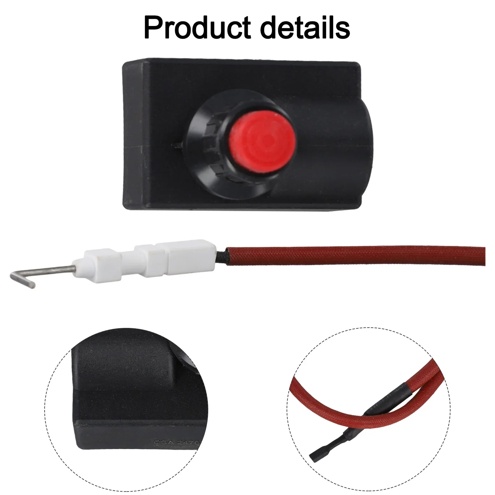For Pulse Igniter Kit With 40cm Heat Cable For Propane For LPG Gas Grill Patio Fireplace Stove Ignition Assembly