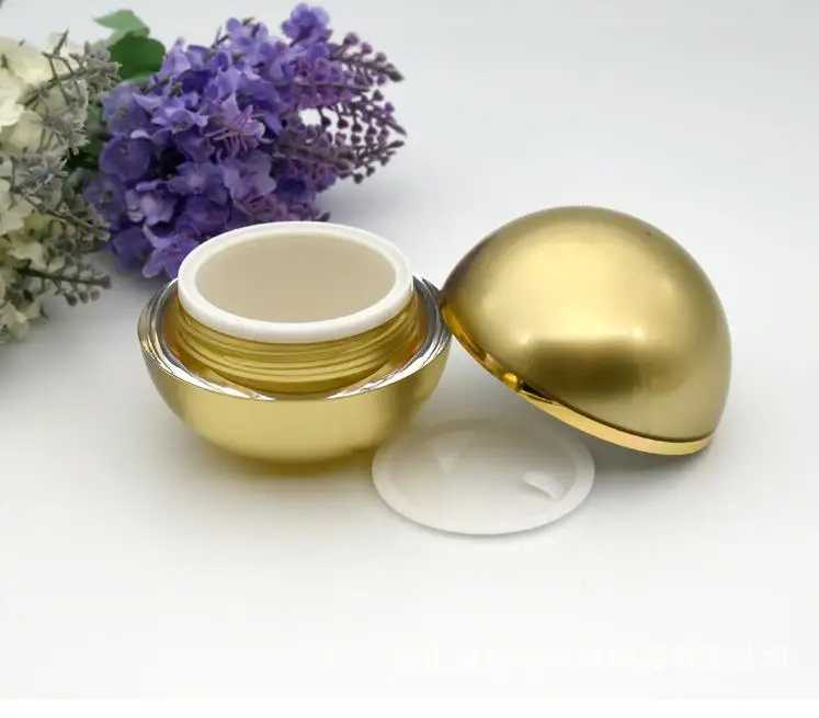 15G 30G 50G Cream Jar Spherical Round Ball Eye Shadow Box Lipstick Plastic Cosmetic Powder Container Empty SN1731