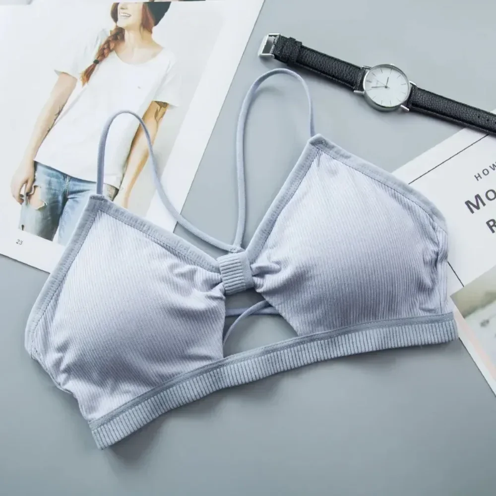 INS Sexy Lingerie girl Seamless back hollow Sport Bra Backless Strapless Top Bra Push Up Bralette Brassiere Women Underwear