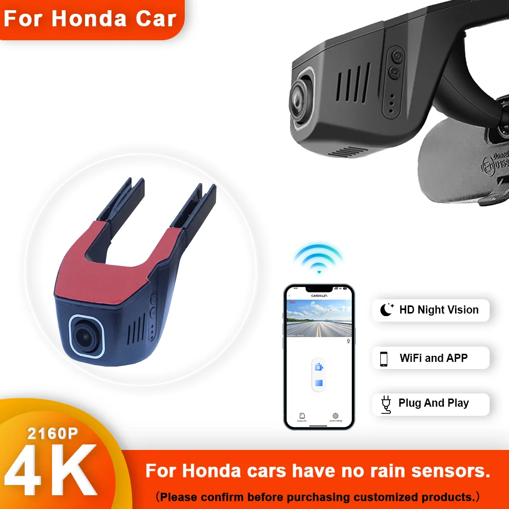 

4K HD 2160P WiFi Car DVR Video Recorder Dash Cam For Honda Toyota Hyundai Volkswagen KIA Dvr Dashcam Devices Accessories