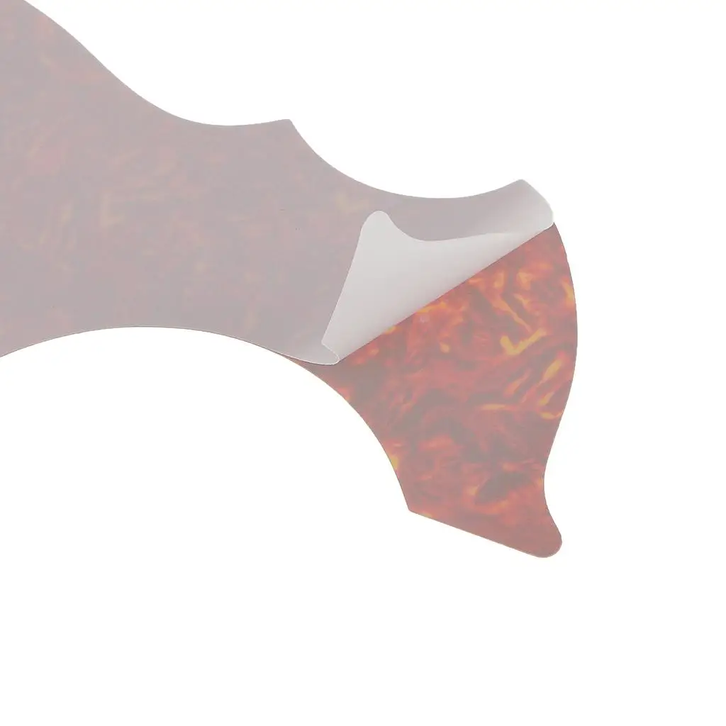 Vintage Guitar Pickpads Self-adhesive Guard Plate Red Anti-scratch Guitar Pickguard for Acoustic Guitar Protection