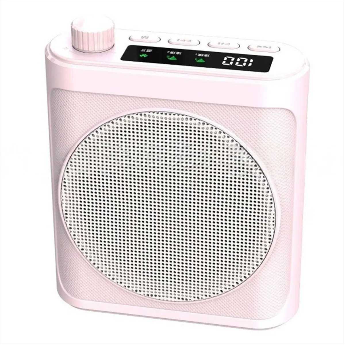DT1030 Mon.Mini Wireless Speaker with Lavalier Microphone Bluetooth Voice Amplifier for Teachers Guides Coaches Pink