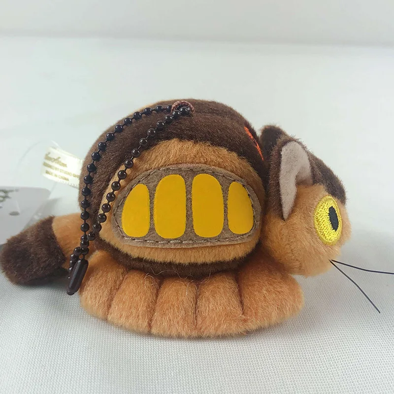 Lindo mi vecino Totoro autobús colgante Hayao Miyazaki muñeca bolsa accesorio coche llavero juguetes recoger niños regalos de vacaciones