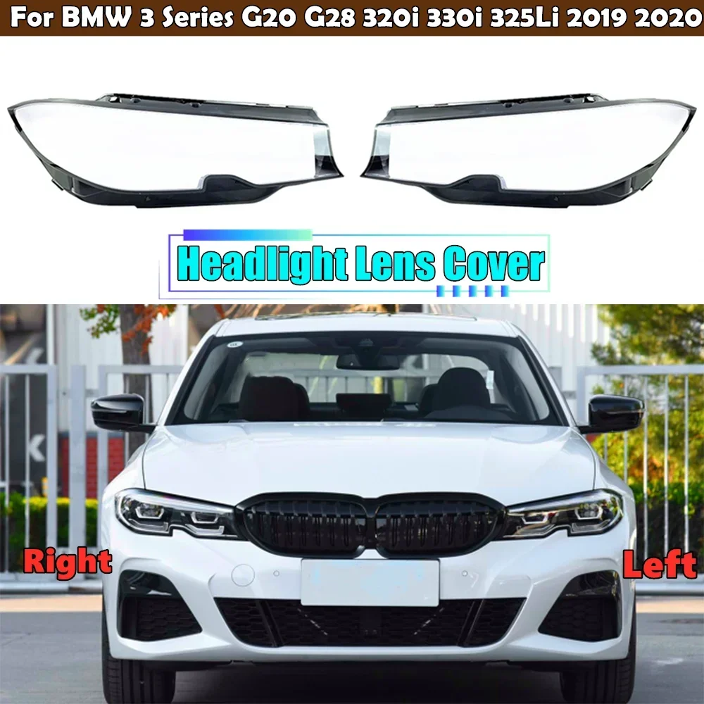 

Car Headlight Lens Cover Headlamp Lens Lampshade Replacement Auto Shell For BMW 3 Series G20 G28 320i 330i 325Li 2019 2020