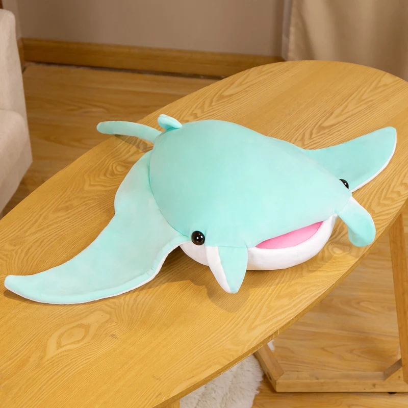 Peluche manta raya realista – Almohada suave para niños