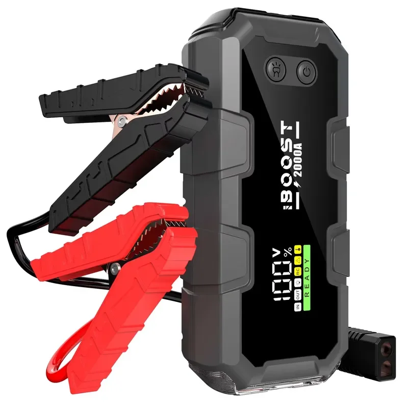 BOLRZO Car emergency starting power supply 16000mAh emergency starting power supply 12V car emergency power supply, car