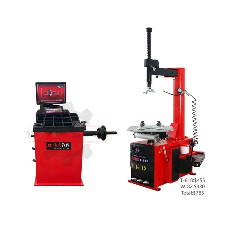 T-618 High Quality Fully Automatic Car Workshop Equipment Tire Changer and Wheel Balancing Machine Combo