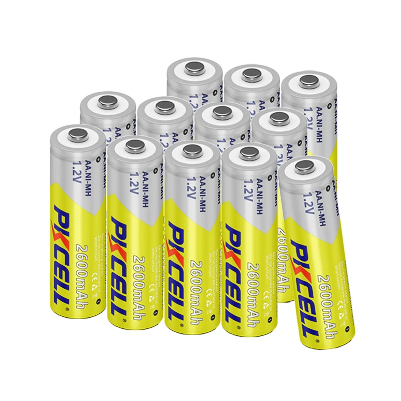 100 шт. 1,2 в NIMH AA Аккумулятор AA перезаряжаемая батарея 2A фигурки батареи 2300 мАч-2600 мАч для фонарика игрушки пульт дистанционного управления
