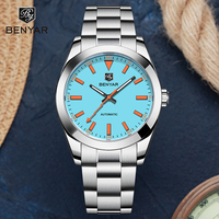 BENYAR 2026 New Mens Watches Top Brand Luxury Watch Men Automatic Mechanical Waterproof 50M Sport Wristwatch for Men Luminous