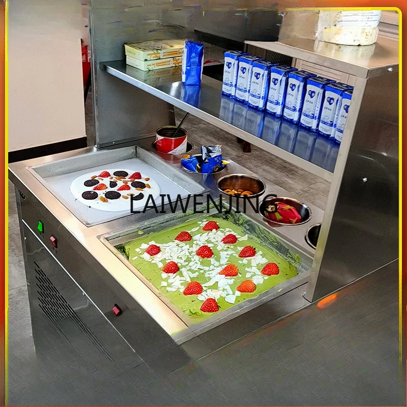 

MJY Commercial Thick Cut Fried Yogurt Machine Thai Fried Ice Cream Roller