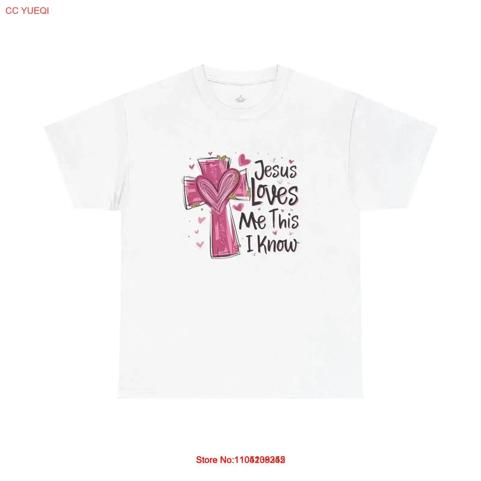 

Футболка «Христианская вера» «Иисус любит меня», милая религиозная хлопковая винтажная стираная мягкая уличная одежда унисекс с графикой, универсальная