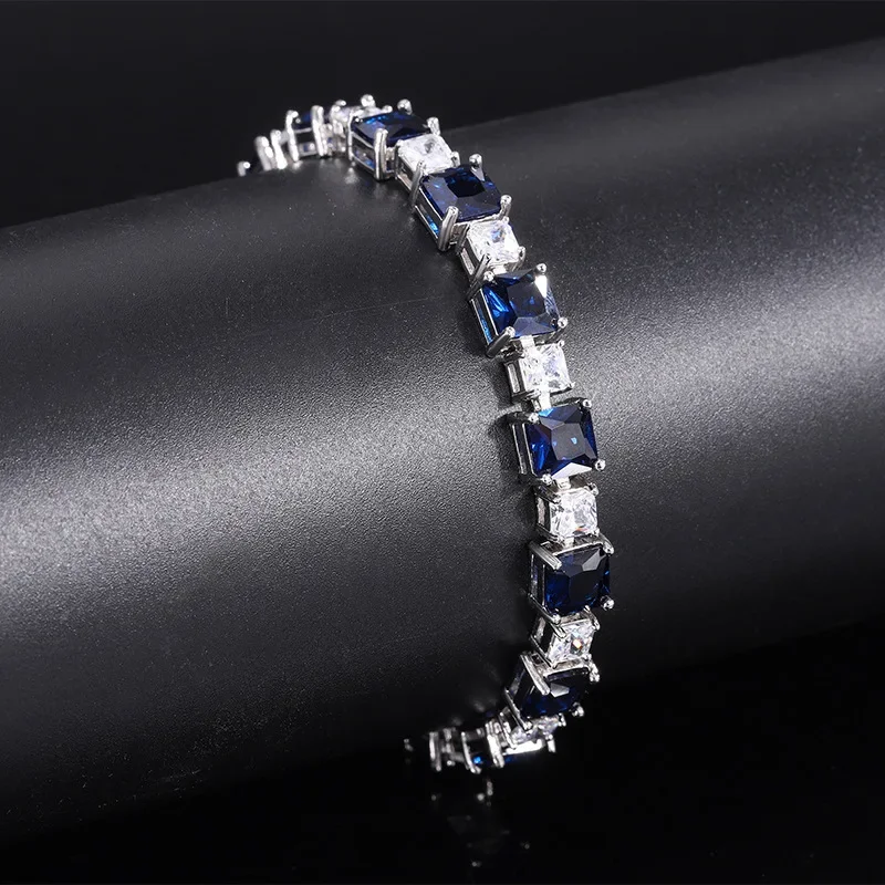 18K Gold Set with PT950 Platinum Royal Sapphire Seiko Luxury Set Bracelet Main Stone 6*6