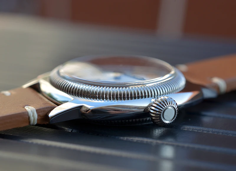 Baltany الرجال الطيار ساعة عسكرية 36 مللي متر ساعات ريترو دليل الرياح الميكانيكية ساعة اليد الياقوت 200 متر مقاوم للماء C3 مضيئة ST1700