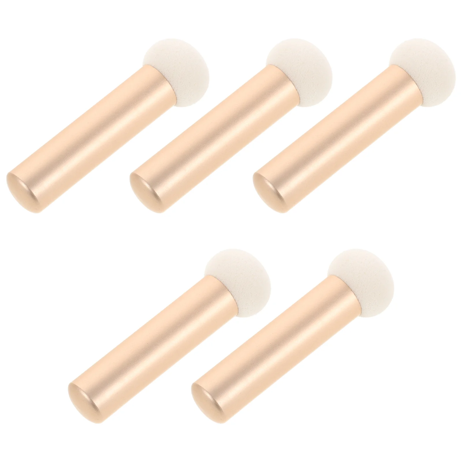 5 個のコンシーラーブラシ肌に優しい高密度アプリケーターファンデーションクリームパウダー用目の下のカバーポータブルメイクアップ