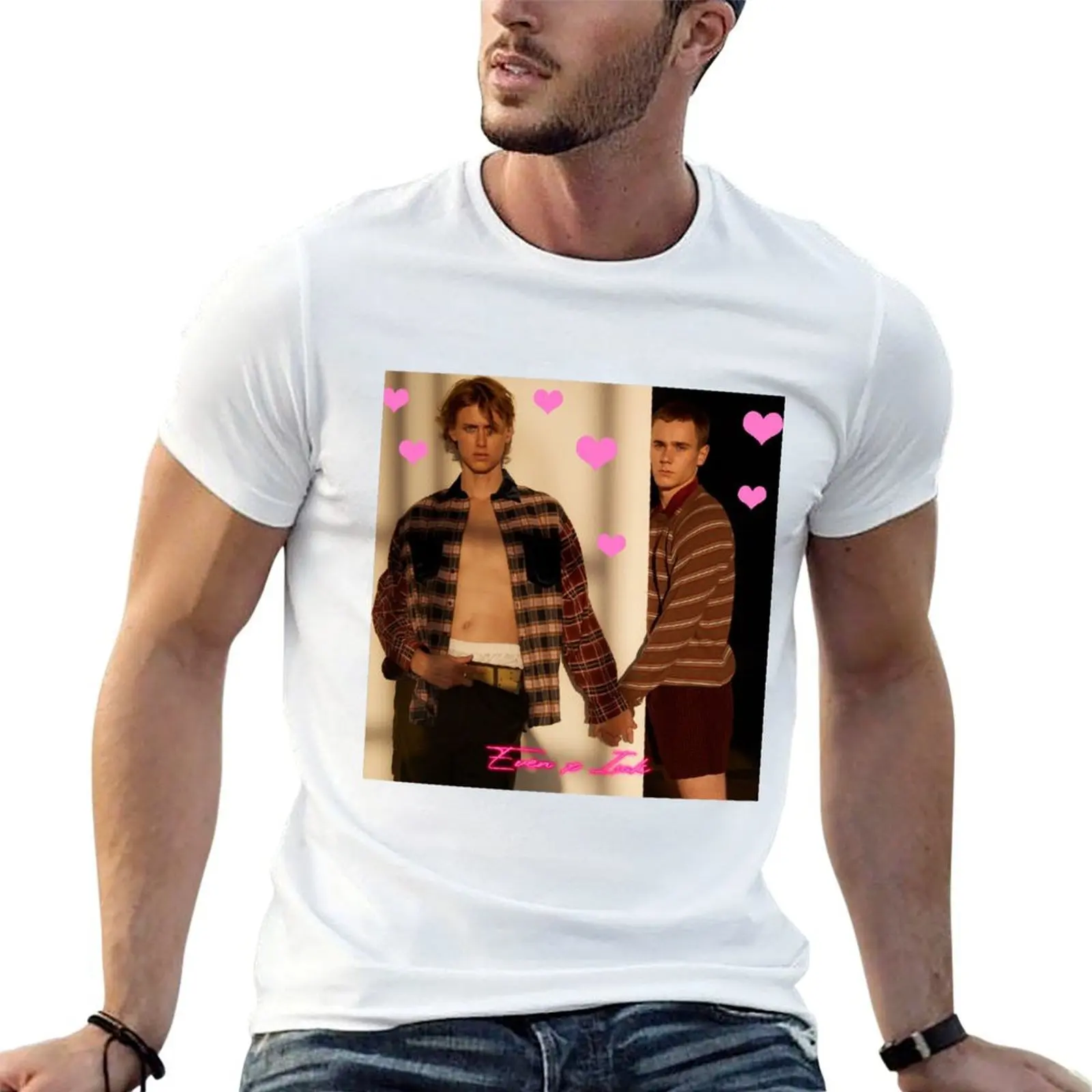 Fan art gay love boyfriend 88 sticker, mask and other articles T-Shirt anime t shirts oversize T-Shirt