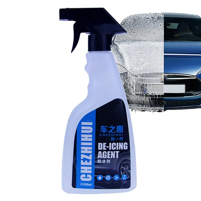 

Windshield De-Icer 500ml Anti Frost Spray Deicing Agent Auto Windshield Defroster For Removing Snow Antifreeze Protection