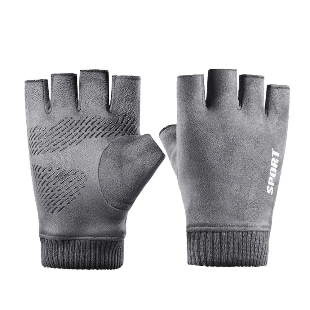 

Новые нескользящие перчатки с половиной пальца, теплые перчатки с сенсорным экраном, ветрозащитные морозостойкие перчатки унисекс