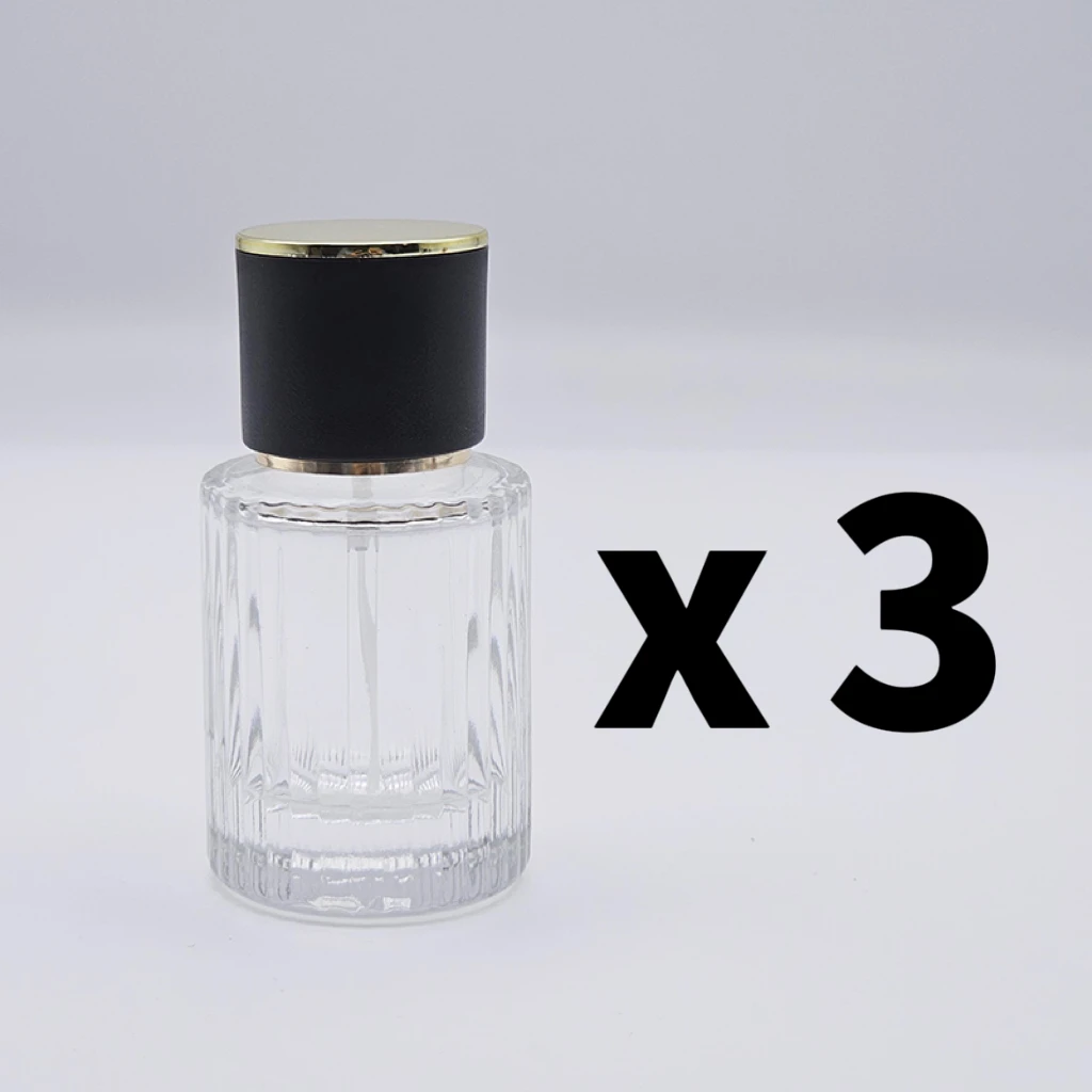 3pcs 30ML Perfume Spray Bottle Empty Square Gradient Colorful Glass Cosmetic Container Perfume Atomizer Perfume Bottle Travel