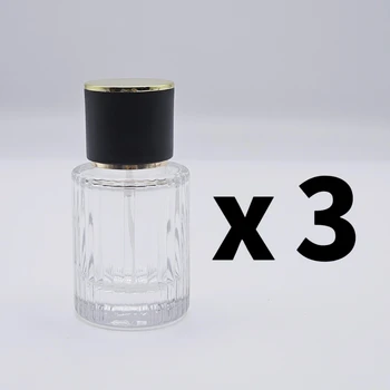 3pcs 30ML perfume spray bottle empty square gradient color glass cosmetic container perfume atomizer perfume bottle travel