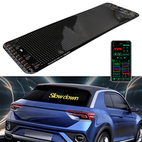 Car LED Sign Matrix Pixel Panel Scrolling Advertising Text Pattern Graffiti Programmable Flexible Display USB 5V Bluetooth APP