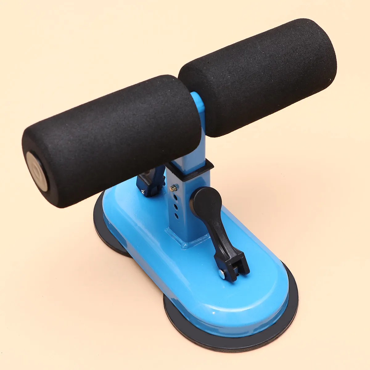 Abdominal Machine Crunches Aid Blue Easy Install Adjustable Foot Barrier Waist Fat Reduction Household Fitness Belly Roll