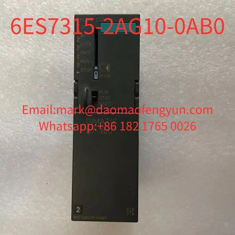6ES7315-2AG10-0AB0 Used Tested OK In Good Condition SIMATIC S7-300, CPU 315-2DP Central processing unit