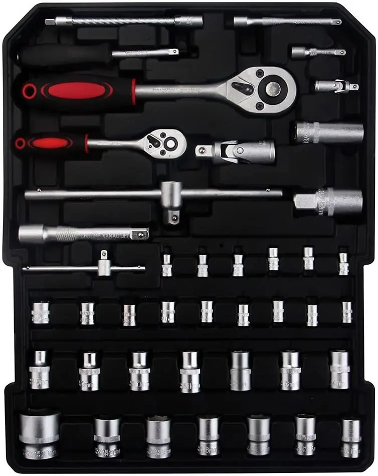 Wholesale multifunctional general-purpose DIY spanner wrenches car auto Repair Tool Kit Tool box hand tools box set case kit