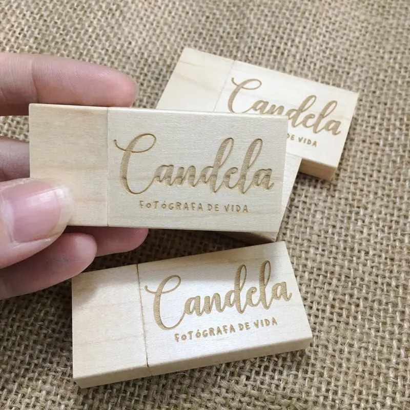 50 قطعة مجموعة مجانية شخصية التخصيص USB 3.0 محرك فلاش خشبي بندريف 4 جيجابايت 8 جيجابايت 16 جيجابايت 32 جيجابايت 64 جيجابايت 128 جيجابايت هدية الزفاف U القرص