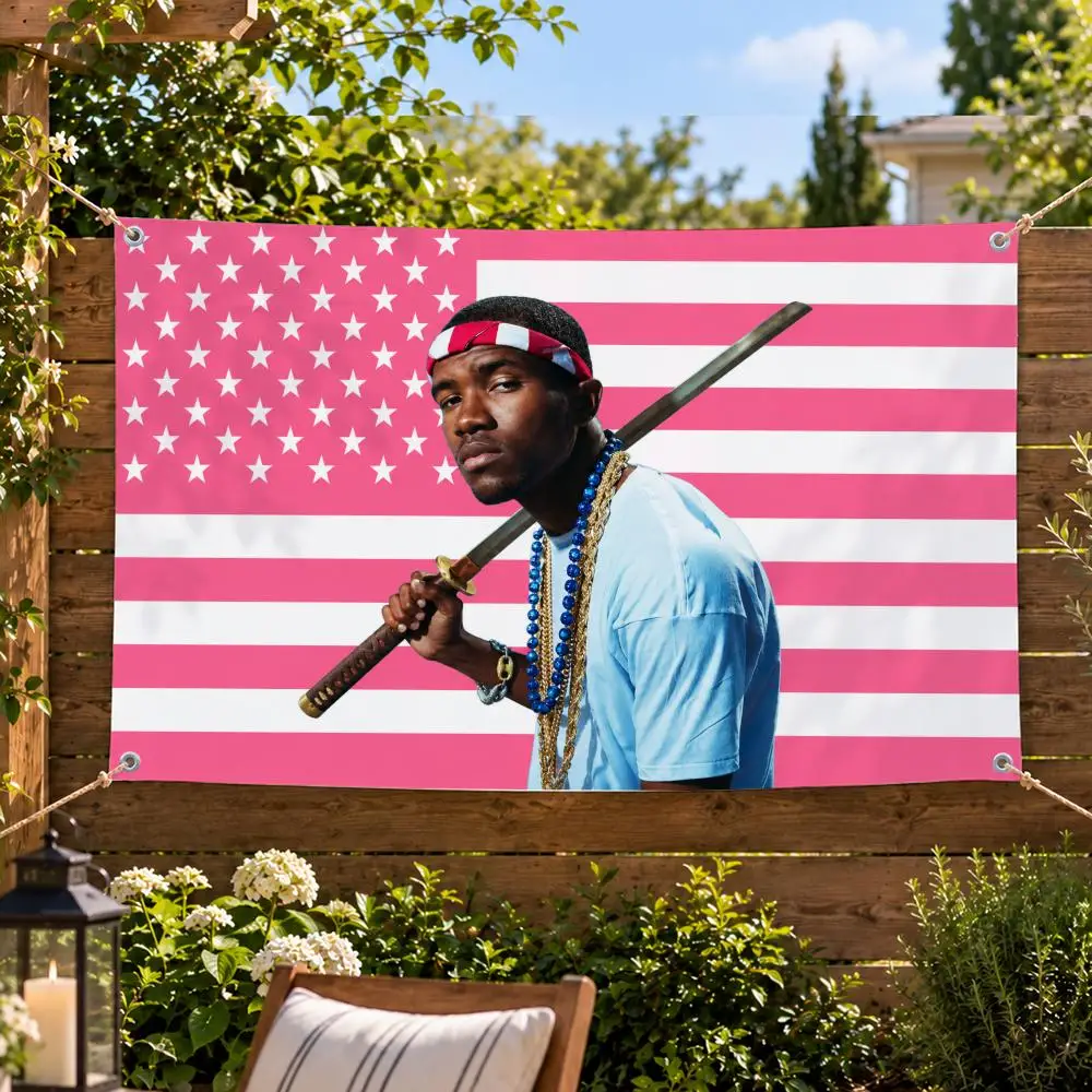 Music RNB Artist Frank Ocean Flags Decorative Flag Banner Indoor Outdoor Garden Yard Patio Party Camping Wall Decor Gift