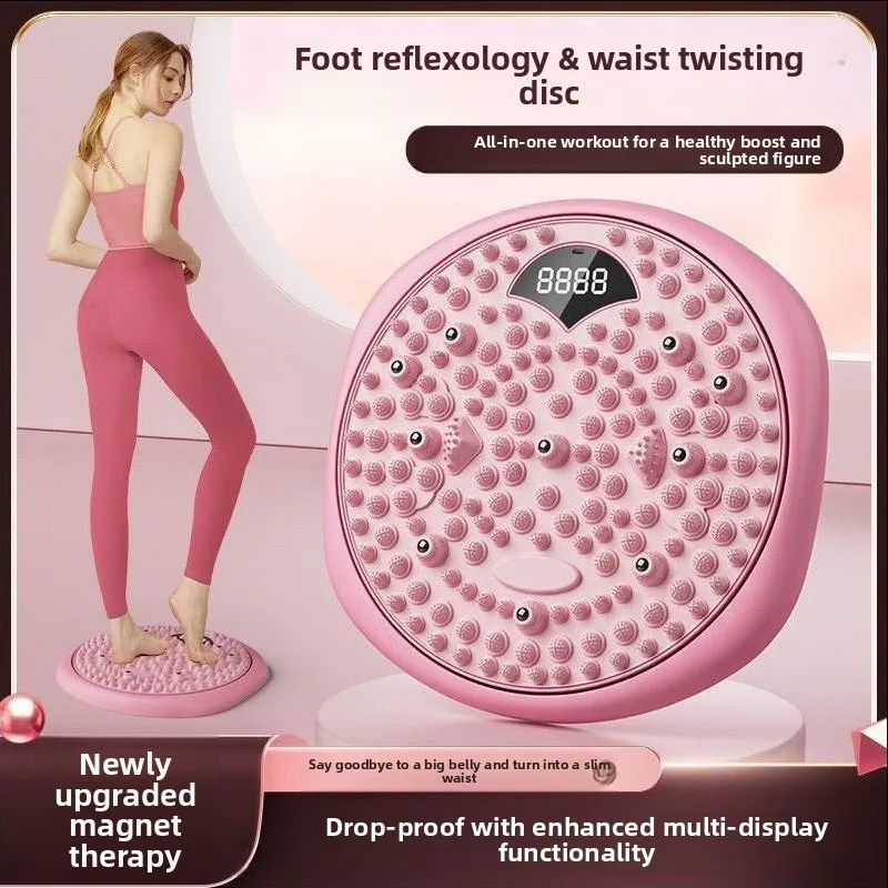 Waist Twisting Disc Home Fitness Equipment Magnetic Foot Massage Waist Torsion Plate Portable Body Shaping Twisting Machine